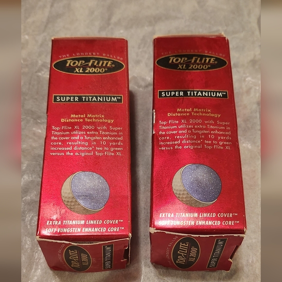 Top Flite XL 2000 Super Titanium Golf Balls 2 Sleeves NWT - Picture 2 of 5
